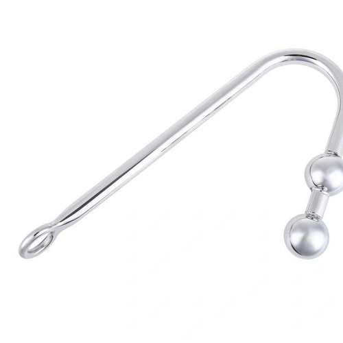 Two Anal Pleasurable Steel 4417 Balls Stainless Hook 0301